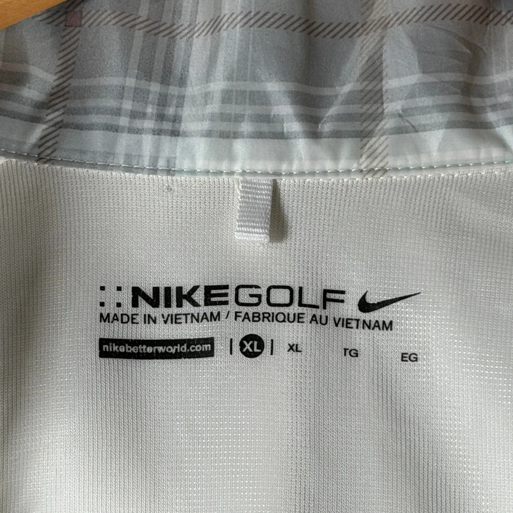 Nike Golf BYU Cougars Mens XL White Half Zip Windbreaker Jacket 582787-100